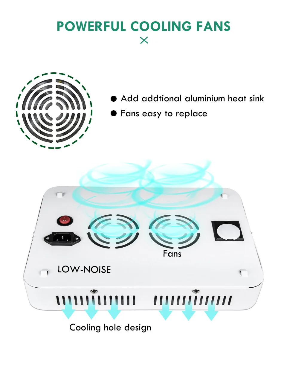 Алмазный Dual чип светодиодная лампа для выращивания растений с широким