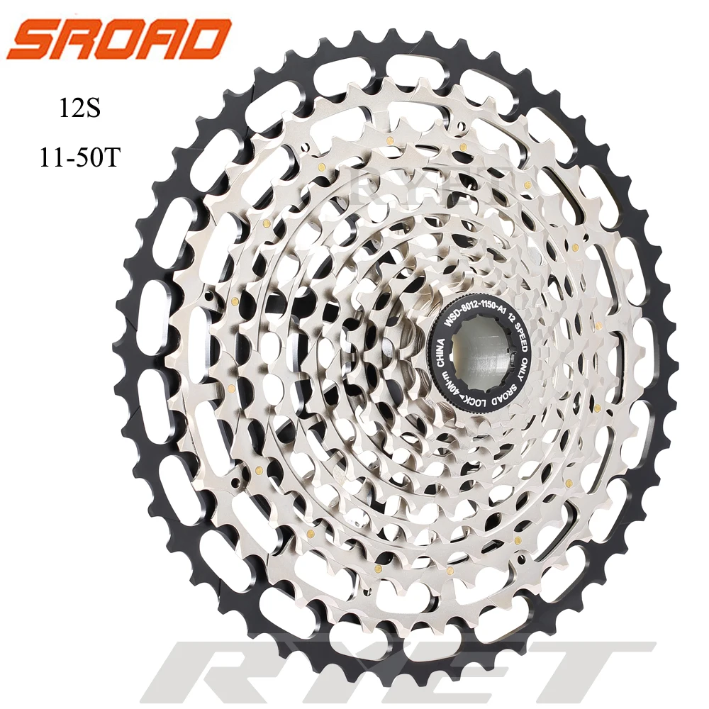 

SROAD 12 s Cassette11-50T 12 скоростная MTB велосипедная кассета CNC велосипед Freeewheel подходит Shimano супер светильник CNC велосипедная кассета