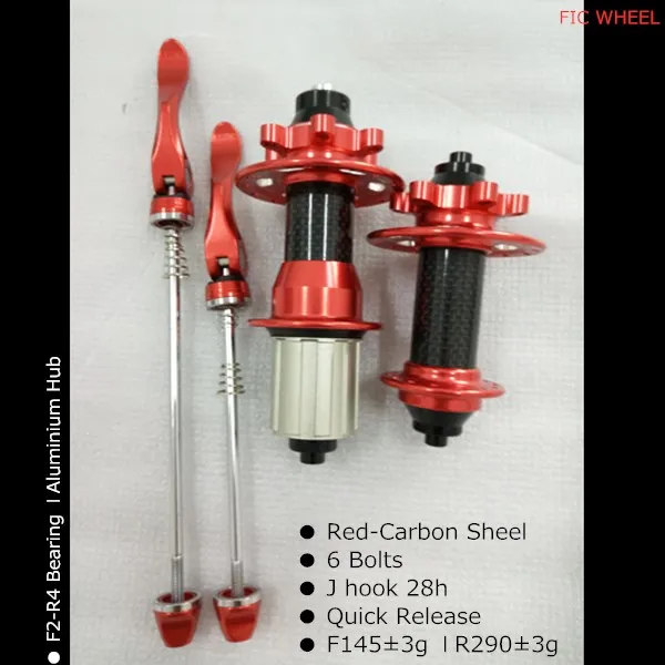 QR Red F28h-R28h ФИК 35 мм широкое колесо для горного велосипеда с углеродом 26 дюймов 27,5 дюйма 29er крючковый обод UD матовый 3k глянцевый китайский завод MTB 650B колеса для езды по бездорожью - Цвет: QR Red F28h-R28h