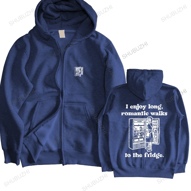 

I Enjoy Long Romantic Walks To The Fridge hoody Plain Love Life sweatshirt Awesome Funny hooded Soft Cotton Breathable Camiseta