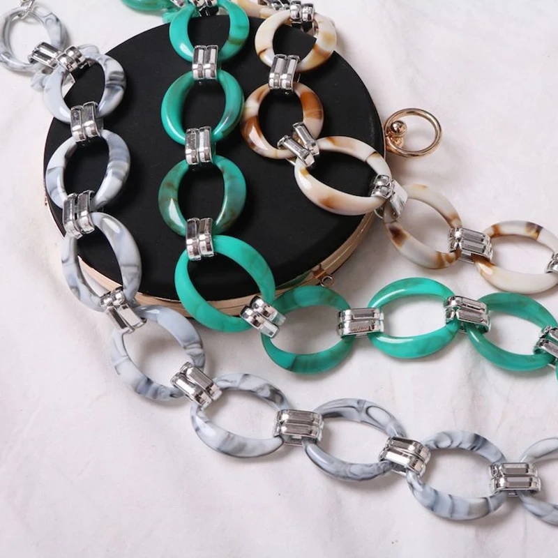 Ремешок из акрилового сплава дизайнерский Браслет На Плечо 60-120 см цепочка