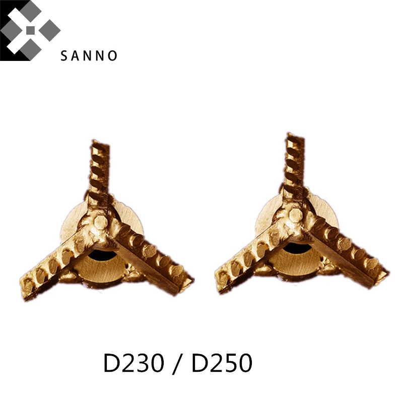 

Three blade drill bit rock tools D230 / D250 3 wings full tooth drills mud pump fitting suitable for 50 rod / 42 drill pipe