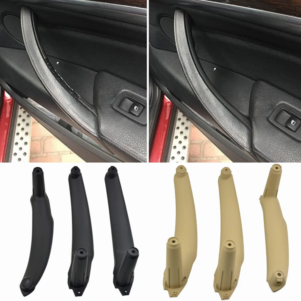 High-quality Car Inner Door Panel Handle Pull Trim Cover For BMW E70 X5 E71 E72 X6 SAV Car Accessories