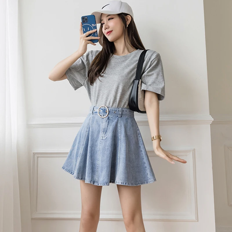 

BETHQUENOY Black Skirts Women 2021 Mujer Faldas Woman Casual Skirt Midi Jupe Fashion Saias Mulher Plisada Femme Spodnica Damska