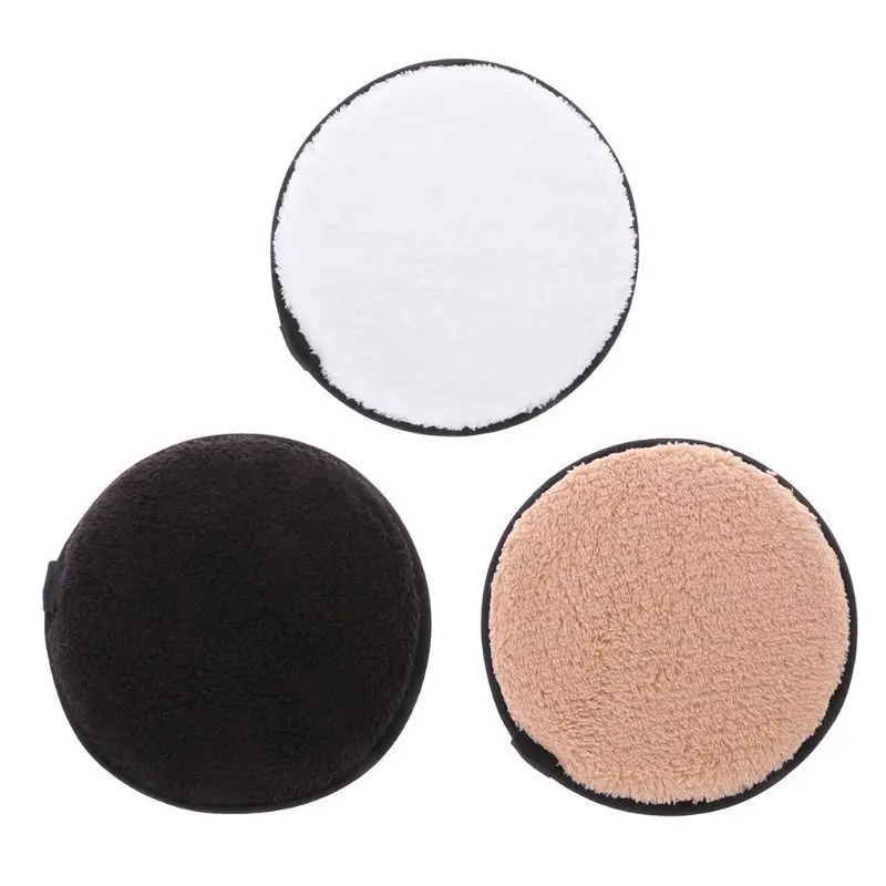 1 шт. Круглый Волшебный макияж глубокое очищение губки мягкое волокно для снятия макияжа с лица полотенце