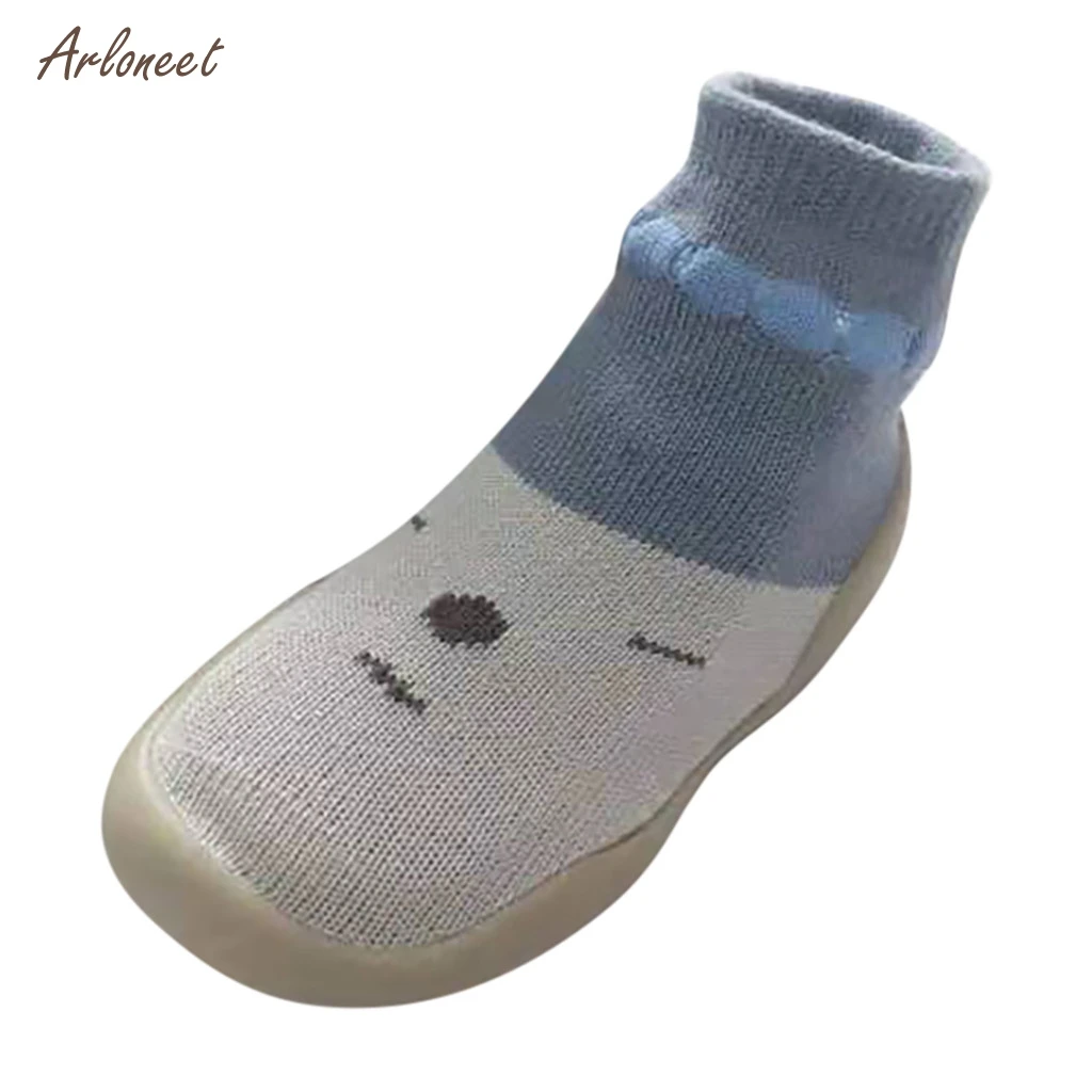 ARLONEET/осенне зимние детские носки с резиновой подошвой Детские хлопковые тапочки