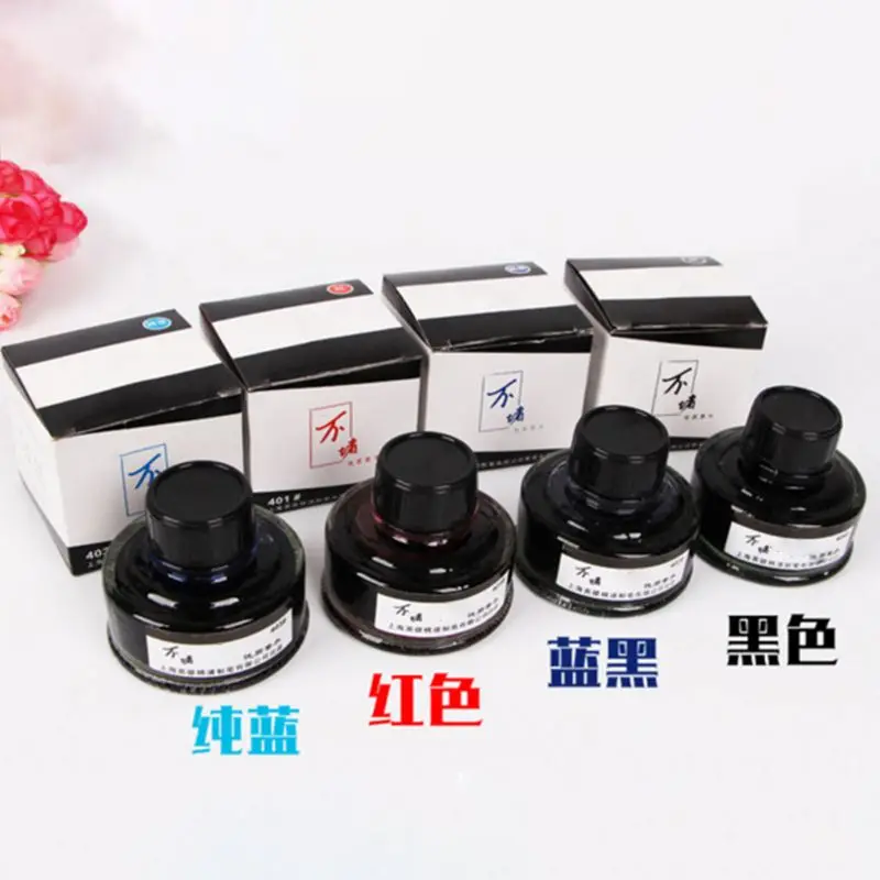 Стеклянная перьевая ручка в бутылке с гладким рисунком чернильные стержни без