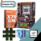 Комбинированный высокоскоростной процессор HUANANZHI X79 для материнской платы ЦП RAM Cooler M.2 SSD Слот Процессор Intel Xeon E5 2640 32 Гб (4*8 ГБ) RECC память