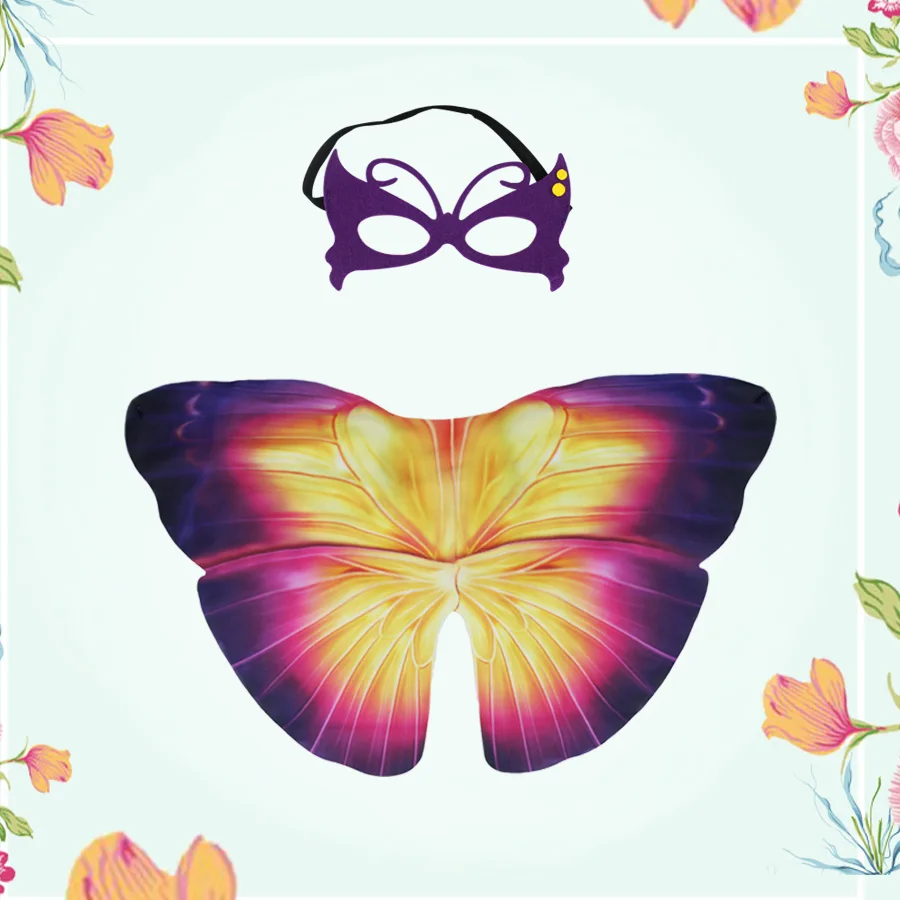 Специальный прекрасный костюм бабочка маска с крыльями хлопающие красивые