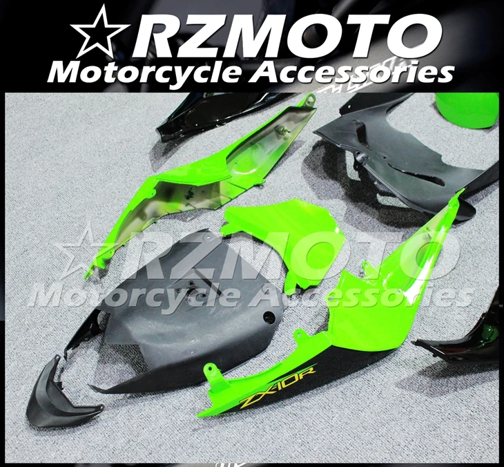 

4 Gifts High quality New ABS Motorcycle Fairings Kit Fit for kawasaki Ninja ZX10R 2008 2009 2010 ZX-10R Bodywork set Green Black