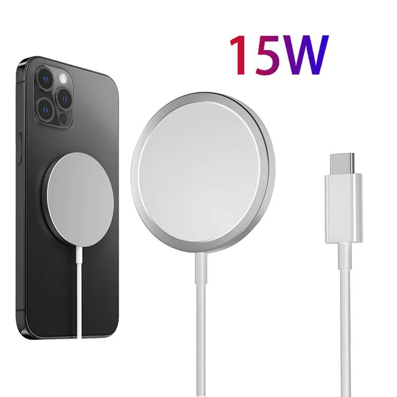 

Беспроводное зарядное устройство для iPhone 12 12 Pro 12 Pro Max 13 Pro 13 Pro Max, магнитное зарядное устройство 15 Вт, магнитное индукционное зарядное устрой...