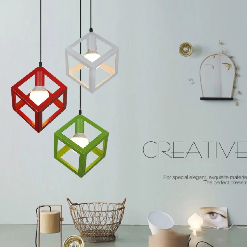 Винтажные подвесные светильники в скандинавском стиле железный