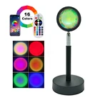 Bluetooth закат лампа управление приложением Луна Aura светильник RGB для дома настроение атмосфера фотография Фон рождественские украшения светодиодные