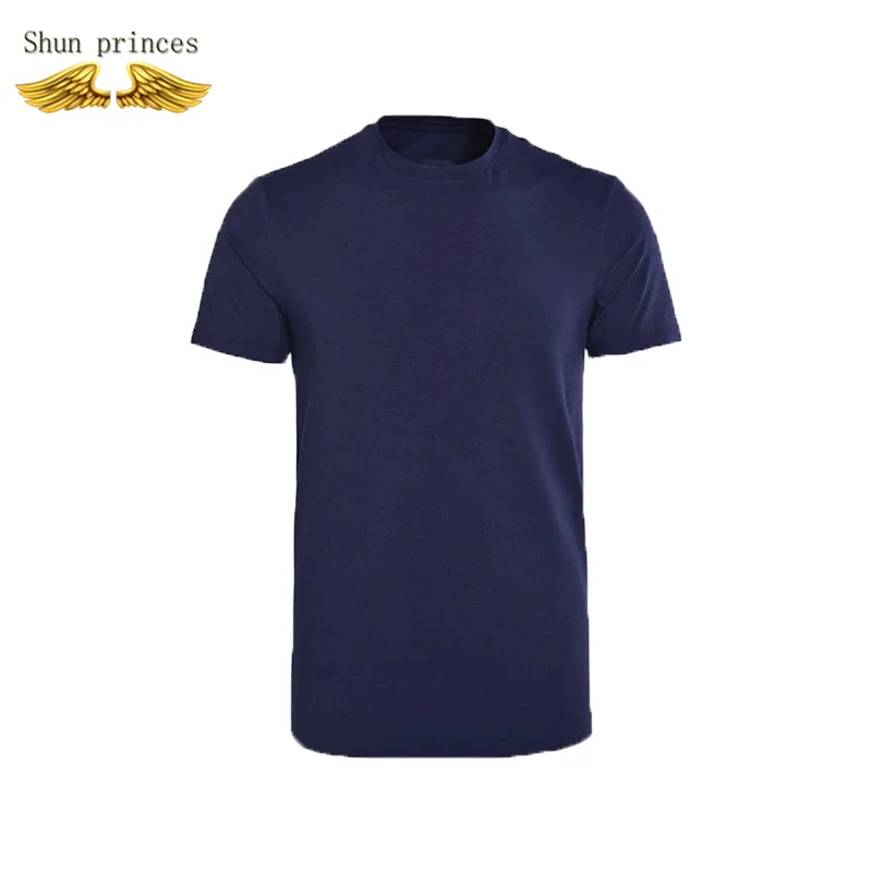 Мужская футболка с круглым воротником хлопковая Однотонная стильная уличная