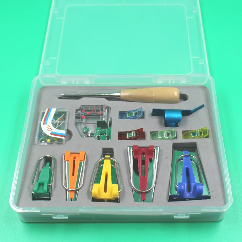 

5 Models of Hand Sewing Tools to Make Cloth Belt Device Gift Box Bias Tape Maker Set S3 Awl Wrap Cloth Presser Foot Cip