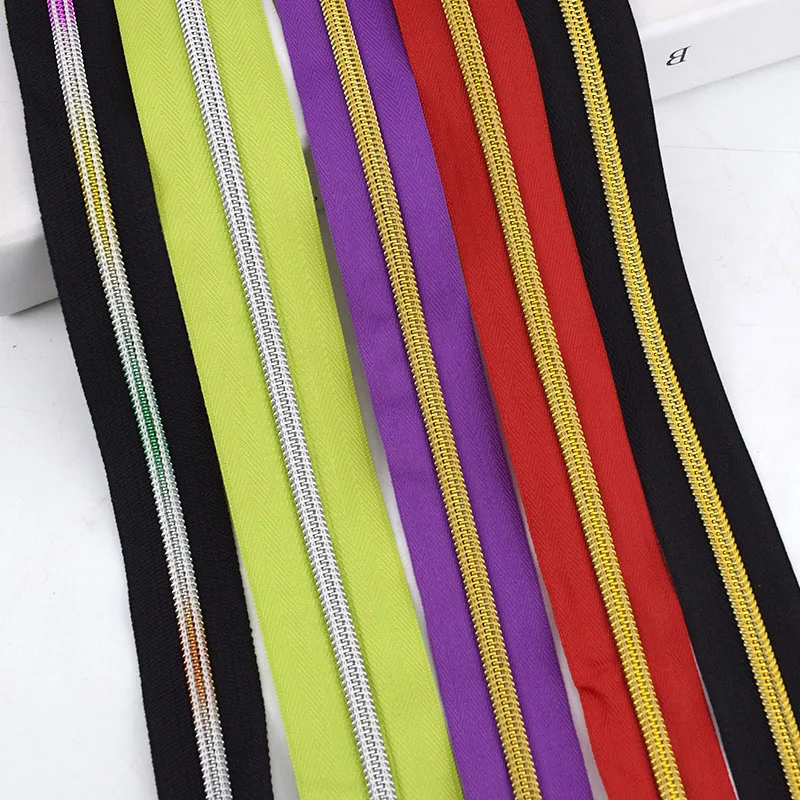 Meetee 2/5 метров 5 # цветная нейлоновая застежка молния кодовая для багажа одежды