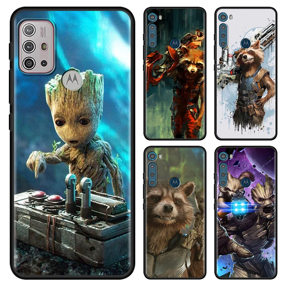 Для Moto One Fusion G Pure G100 G60s G60 G30 G20 G10 G9 G8 Plus E40 E20 E6s Edge 20 Coque Marvel Мстители Грут енот - купить