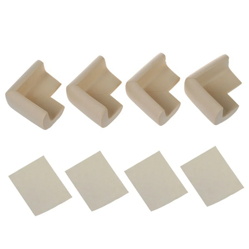 

4pcs Child Baby Safety Desk Table Edge Cover Guard Corner Protector Cushion white