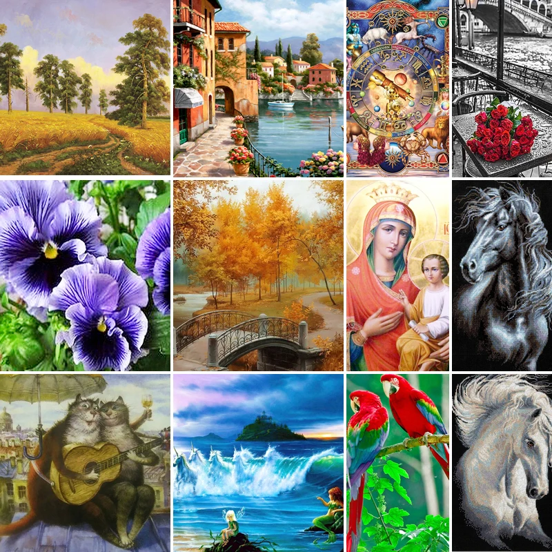 

40x50x70 алмазов картина полностью Квадратный бриллиант, 5D алмазная вышивка мозаика вышивки крестом настенные часы с наклейками для украшения ...