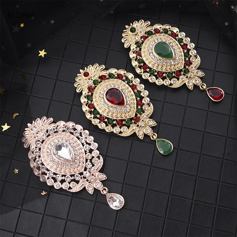 Винтаж Золотая Корона свадебная брошь с украшением в виде кристаллов Ювелирные