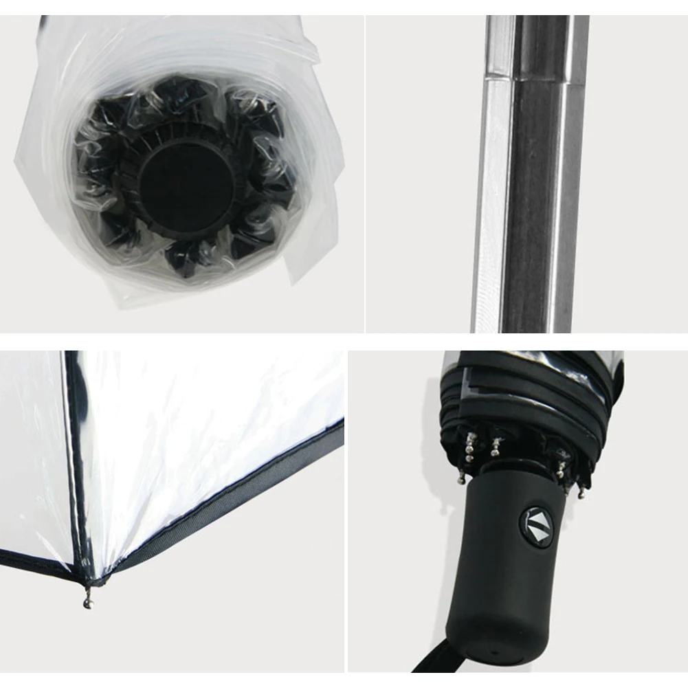 Прозрачный зонт для xiaomi автоматический складной женщин с защитой от ветра