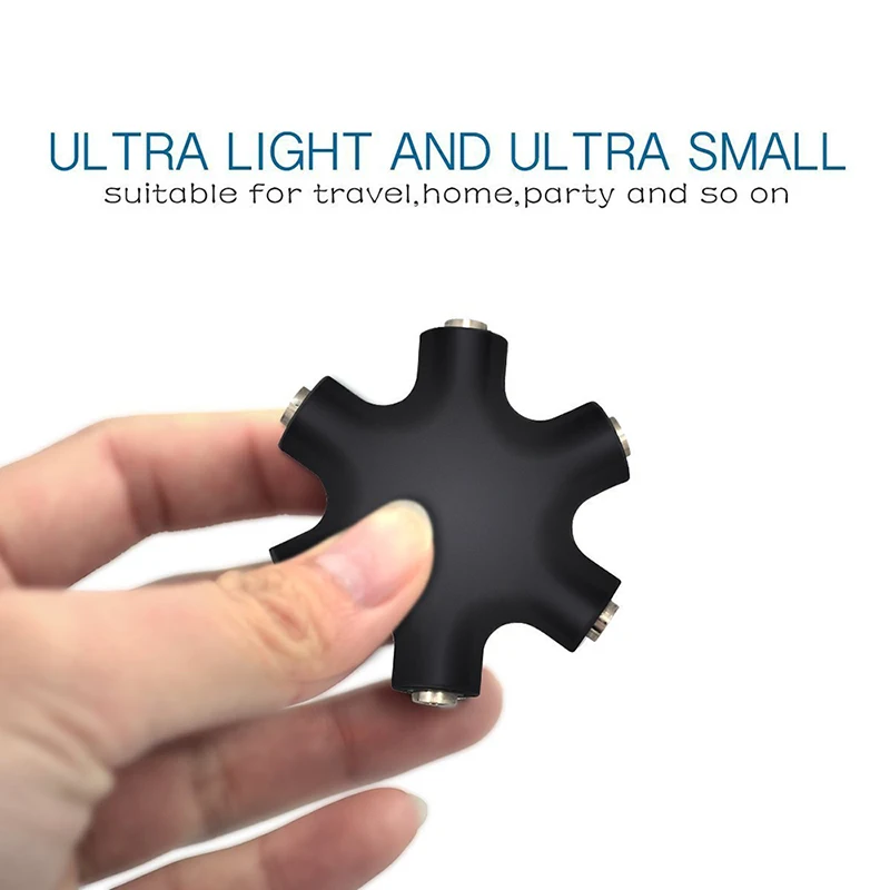 3 5 мм адаптер для наушников шестигранной формы штекер-гнездо аудиовыход общий