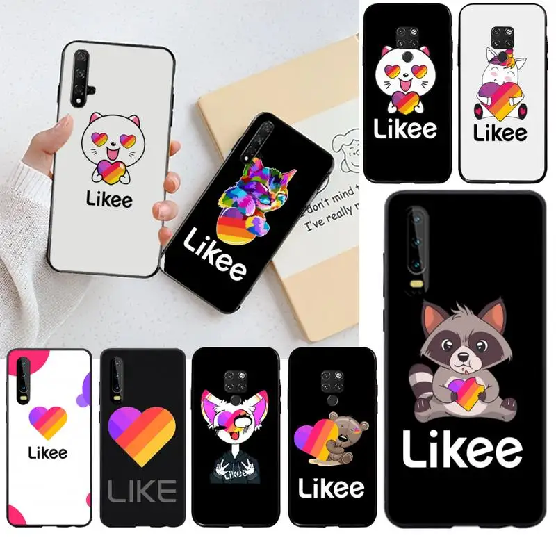 CUTEWANAN модный Likee cat bear love heart чехол для телефона Huawei P30 P20 lite Mate 20 Pro P Smart 2019 prime |