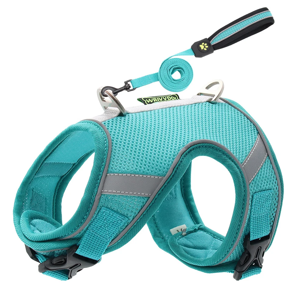 

Adjustable Dog Cat Harness Leash Set Puppy Kitten Collar Reflective Pet Harness With Walking Lead For Small Medium Dog Chihuahua