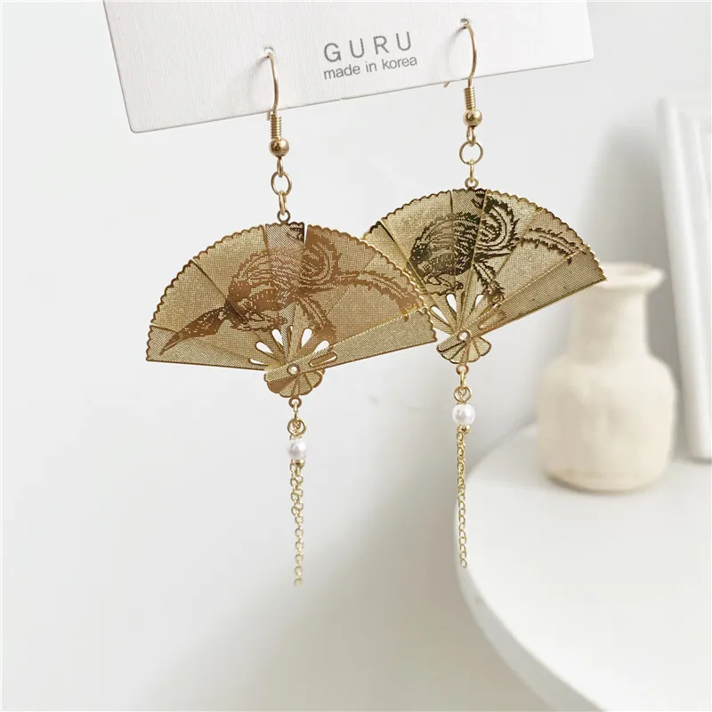 Женские складные серьги кисточки модные в Корейском стиле 2018|Серьги-подвески| |