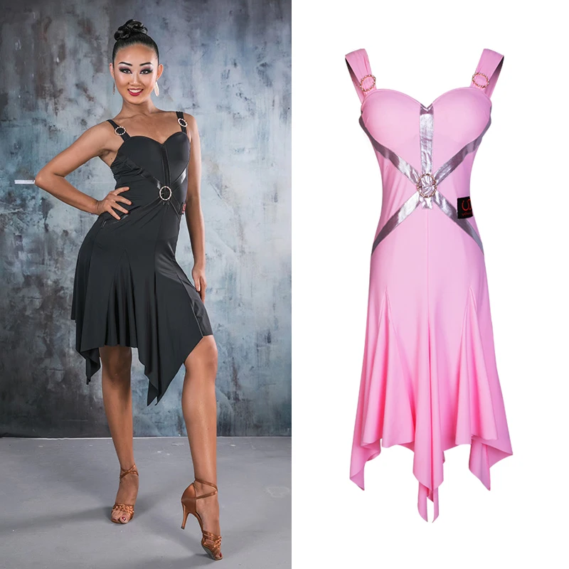 Женское платье на бретельках для латиноамериканских танцев|Латинский| |