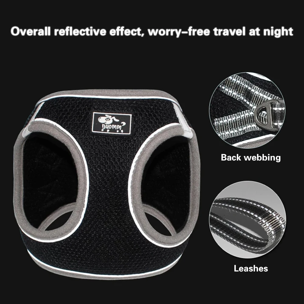 Pet кошка шлейка для собак мягкая дышащая щенка жгут жилет прогулочный нейлоновый