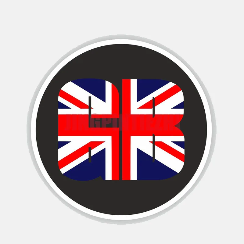 

Cartoon Round GB Great Britain United Kingdom Motorcycle Car Sticker Accessories