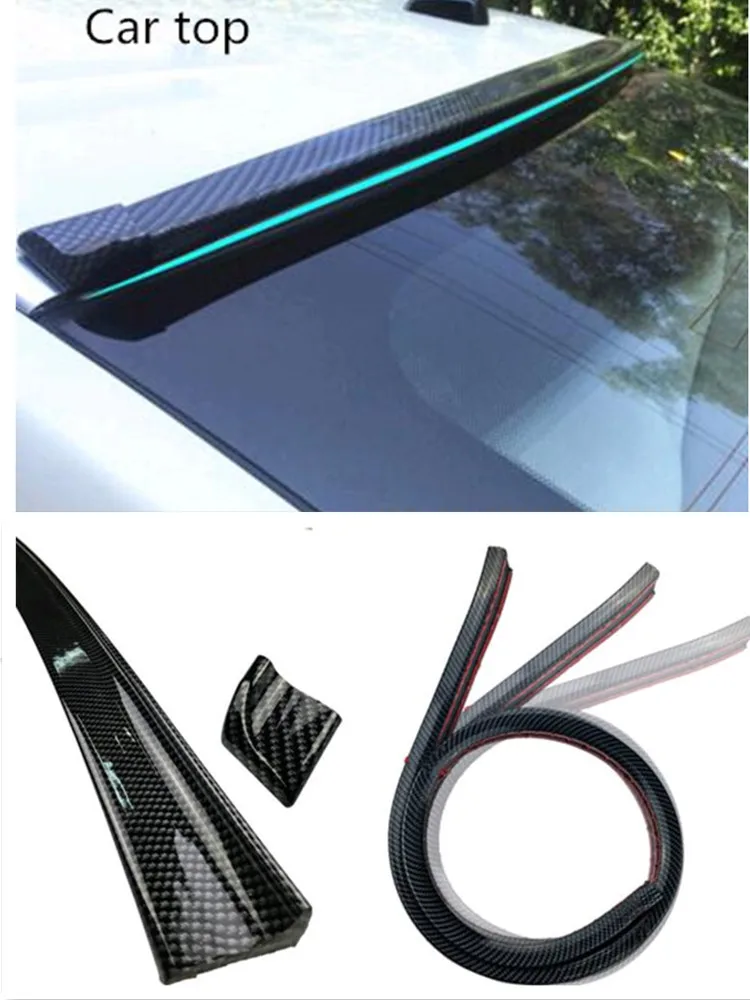1.5M Car Styling 5D Carbon Fiber Spoilers Spoiler Sticker For kia sportage 2015-2017 3 rio ceed cerato soul sorento K2 K3 K5 K4 |