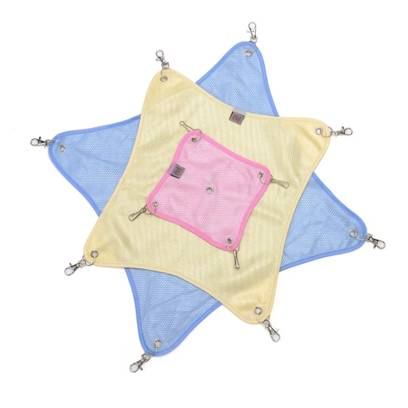 

Hamster Hammock Small Pet Spring and Summer Breathable Mesh Hammock Guinea Pig Swing Hanging Nest Hamster Supplies