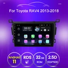 Автомобильный мультимедийный DVD-плеер для Toyota RAV4 2013 2014 2015 2016 2017 2018 с радио, GPS, 2DIN, без dvd
