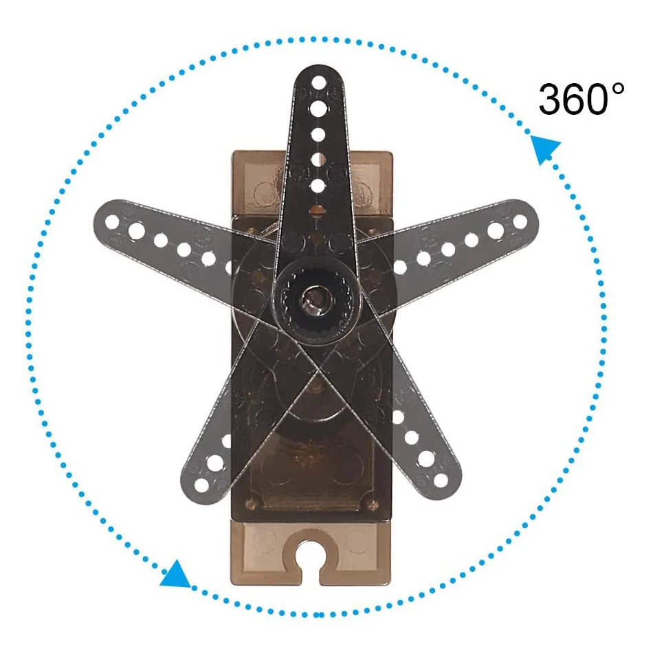 Мини-Сервоприводы MG90S 4 шт. 9G с металлической зубчатой передачей Micro