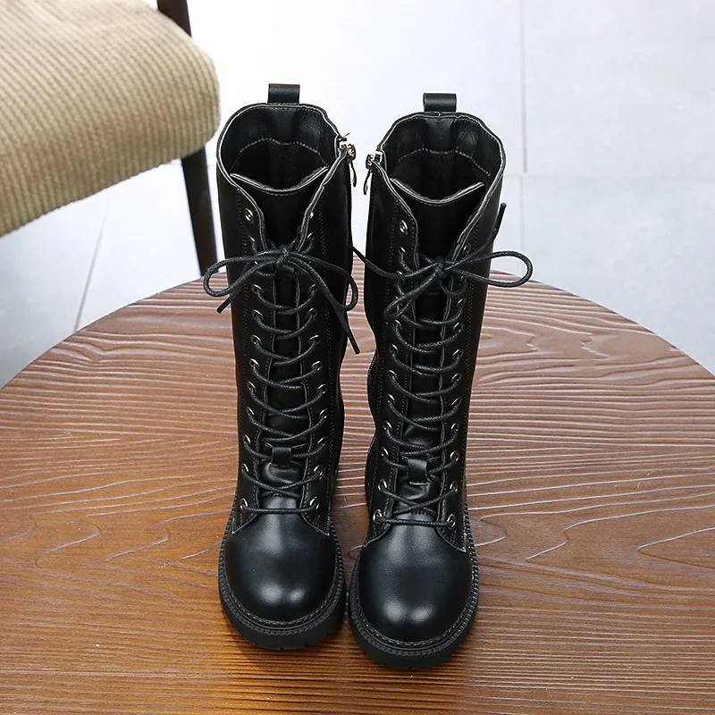 Новые модные ботинки для девочек на осень и зиму 2019 детские в британском стиле