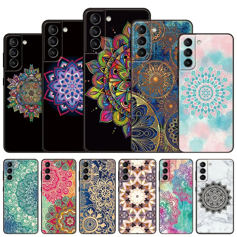 Винтажный Индийский цветочный Henna Мандала Йога этнический чехол для Samsung Galaxy S22 Pro