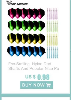 Fox Smiling 100 шт./компл. электронный Дротика s наконечник 2BA/6 мм паз с фокусным расстоянием 25 мм мягкий наконечник Дротика с Чехол посылка
