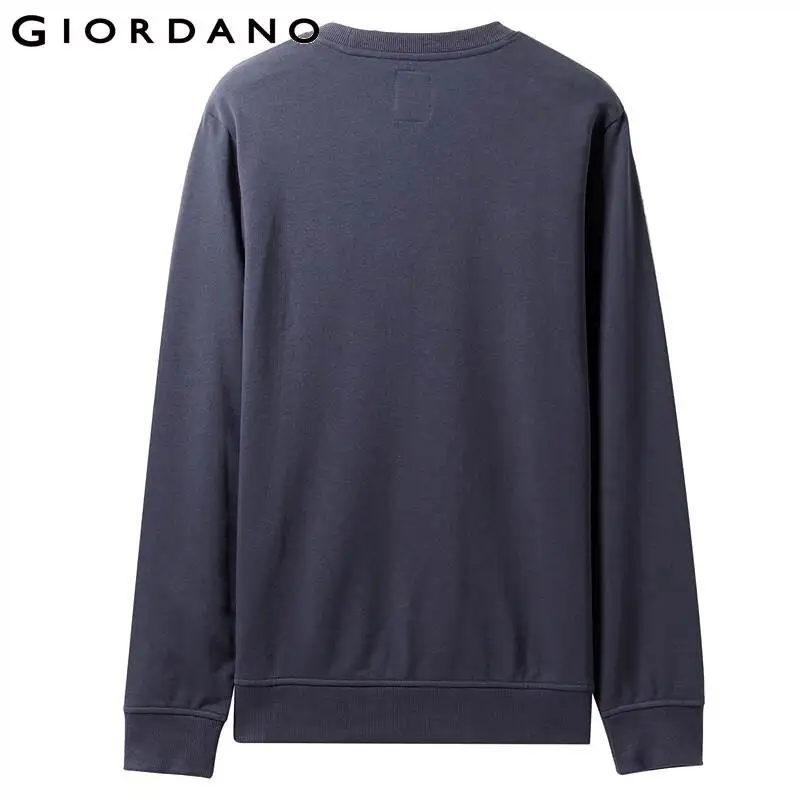 Свитшот Giordano мужской с графическим принтом эластичный мягкий пуловер круглым