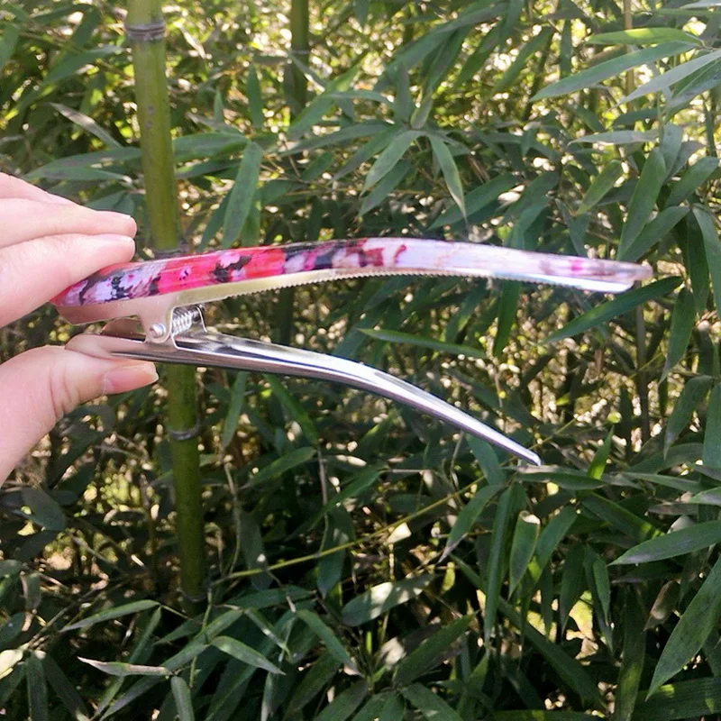 Женские большие заколки для волос 2 шт. модные в форме банана длинные девочек