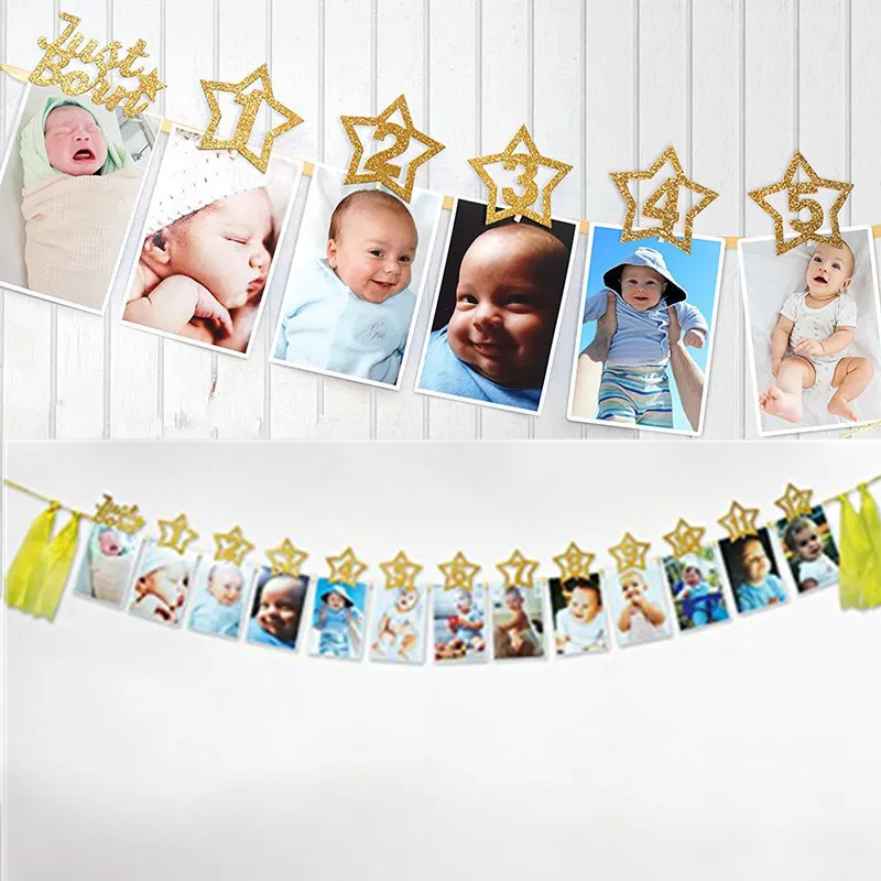 1 компл. Аксессуары для детской фотосъемки DIY Золотая пыль звезда фоторамка