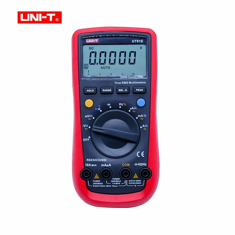 Цифровой мультиметр UT61E UNI-T подключение к ПК измеритель напряжения