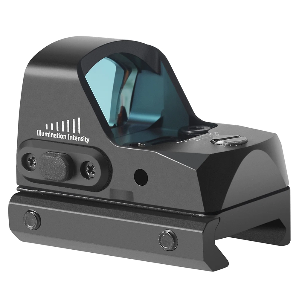 NEW Mini Red Dot Sight Collimator Rifle Reflex Scope fit 20mm Weaver Rail For Airsoft / Hunting | Спорт и развлечения