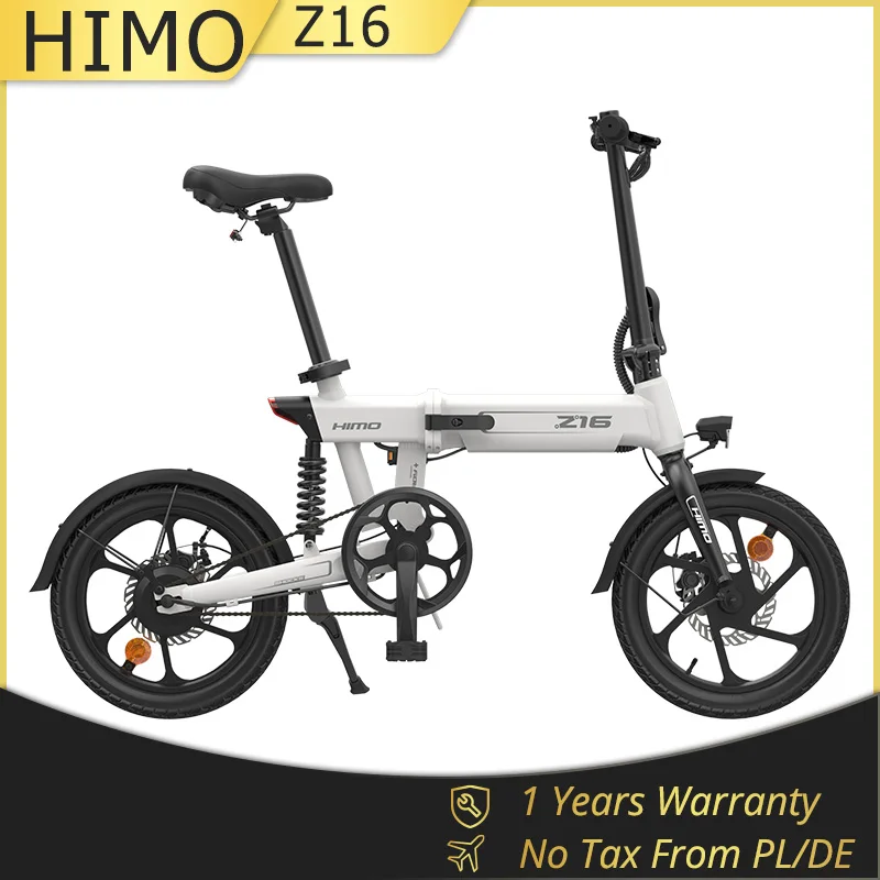 

[EU NO TAX] HIMO Z16 Electric Bicycle Moped Bike 250W Motor 16 Inch IPX7 Smart Removable Battery EBike Floding Electric Bike