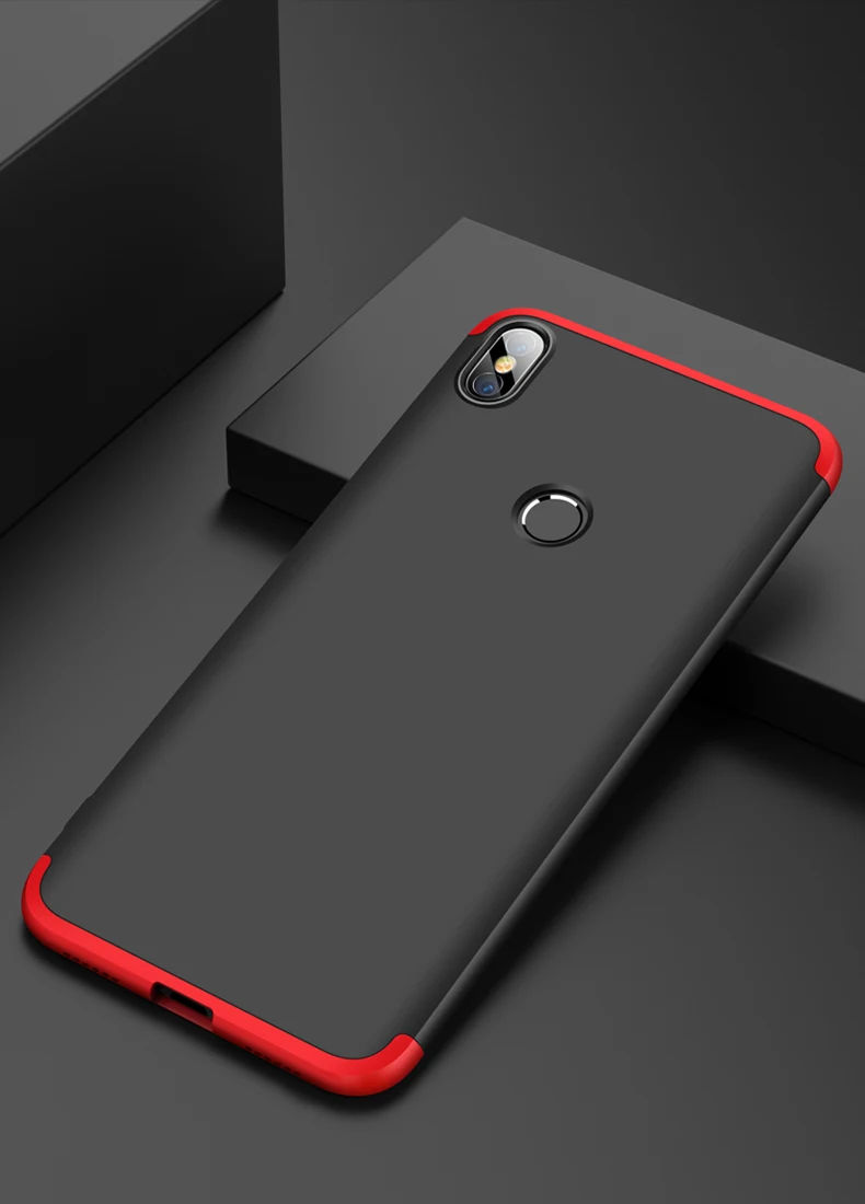 Чехол GKK 360 с полной защитой для Xiao mi Red mi S2 A2 Lite 4X6 pro 6A 7, жесткий матовый чехол для Xiaomi mi A2 A3 8 Lite 9 SE