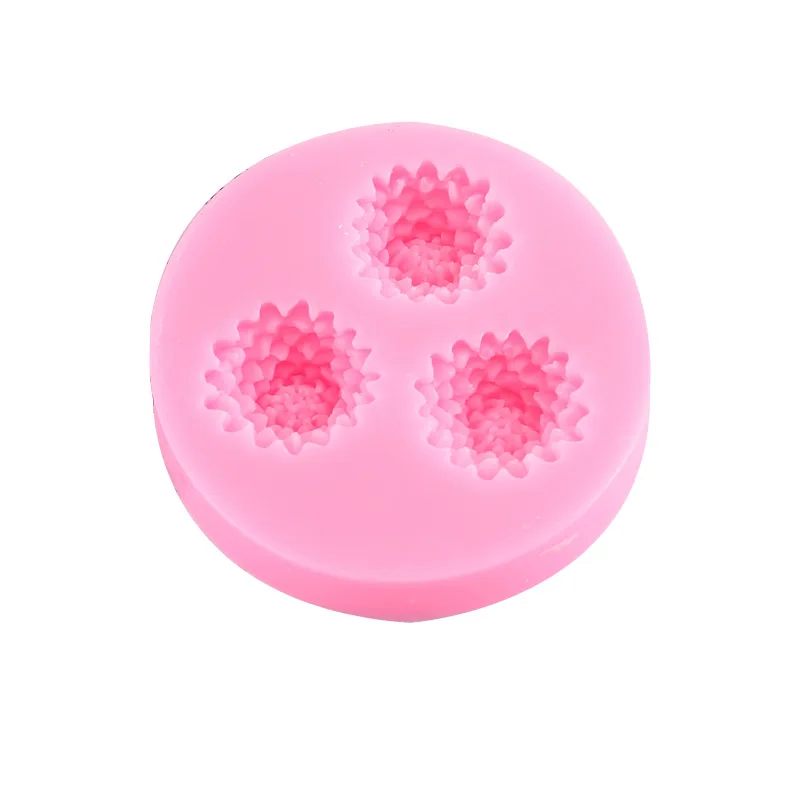 Силиконовая форма с 3 отверстиями для украшения тортов термостойкая конфет и