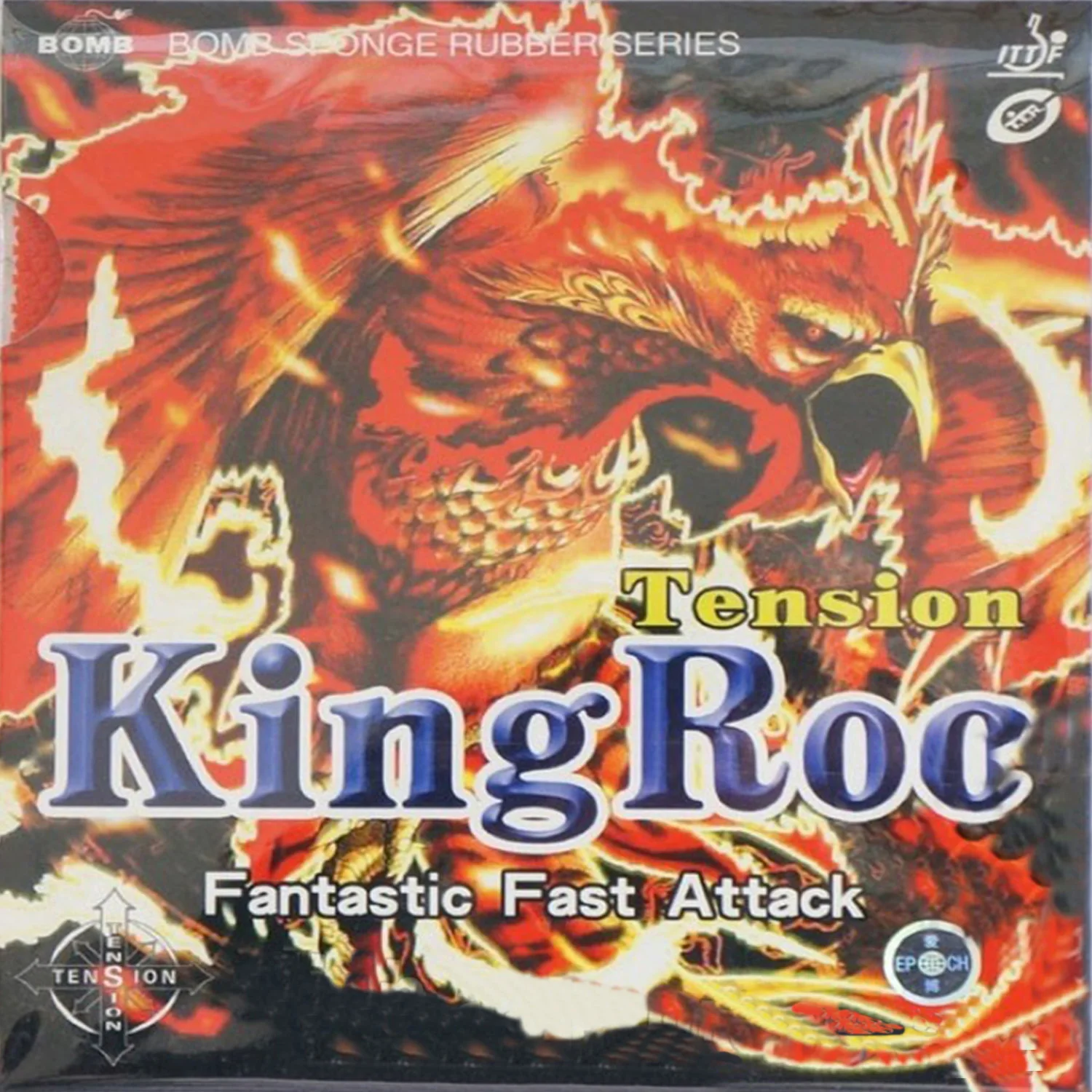 

Original Epoch standard KingRoc Tension table tennis rubber fantastic fast attack pimples out for table tennis racket