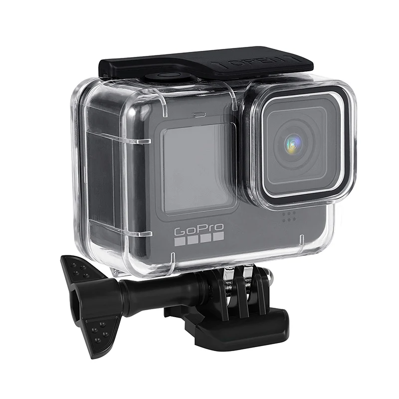 

Водонепроницаемый чехол для Go Pro Hero 9, Черный Водонепроницаемый чехол для дайвинга, защитный акриловый корпус, подводная коробка