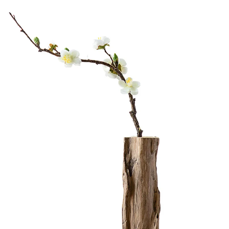 

Nordic Retro Home Decoration Ornaments Wood Vase Garden Decoration Molds Office Study Decorations Friend Gift yard garden decorA